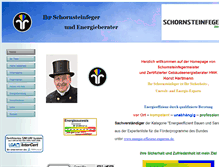 Tablet Screenshot of hartmann-schornsteinfeger.de